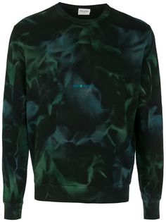 Saint Laurent джемпер с абстрактным принтом