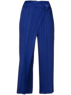 Pleats Please Issey Miyake укороченные плиссированные брюки