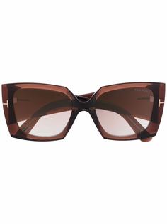 TOM FORD Eyewear солнцезащитные очки в массивной оправе