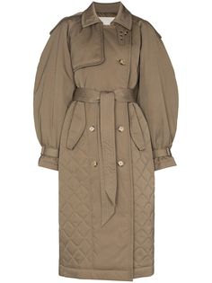 Elleme стеганый тренч оверсайз