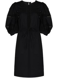 See by Chloé платье мини с объемными рукавами