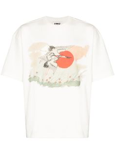 YMC футболка Crane с круглым вырезом