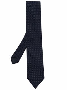 Ermenegildo Zegna шелковый галстук с узором