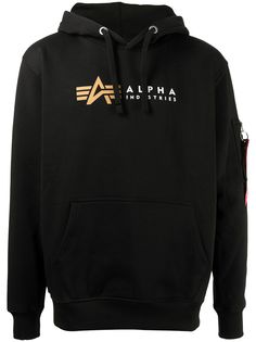 Alpha Industries худи с логотипом