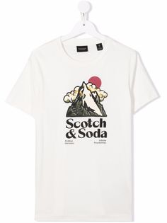 Scotch & Soda футболка с графичным принтом