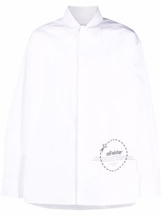 Off-White рубашка с логотипом