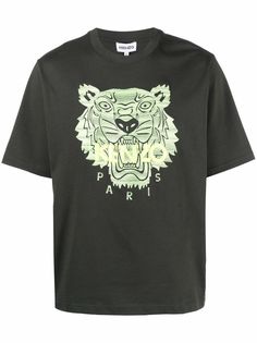 Kenzo футболка с вышитым логотипом
