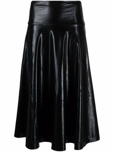 Norma Kamali длинная расклешенная юбка