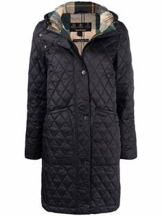 Barbour стеганое пальто с капюшоном