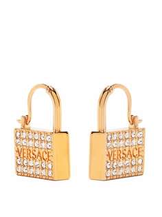 Versace серьги с кристаллами