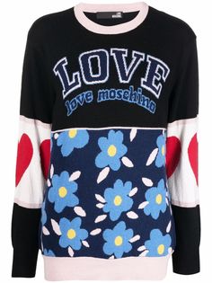 Love Moschino джемпер в стиле колор-блок