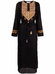Tory Burch платье-кафтан с геометричным принтом