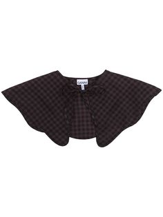 GANNI воротник в клетку гингем