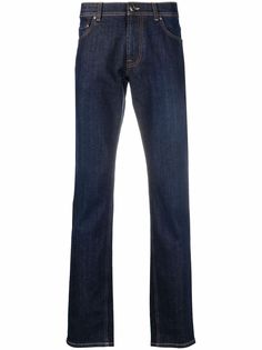 Corneliani прямые джинсы средней посадки