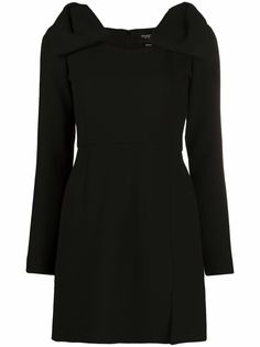 Giambattista Valli шерстяное платье-трапеция с бантом