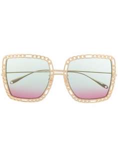 Gucci Eyewear солнцезащитные очки в квадратной оправе
