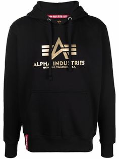 Alpha Industries худи с логотипом