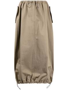 Dion Lee drawstring parachute midi skirt