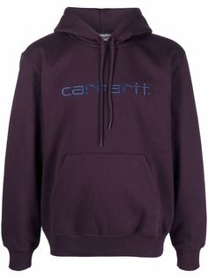 Carhartt WIP logo-embroidered cotton hoodies