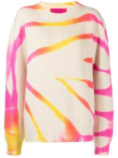 The Elder Statesman tie dye print cashmere jumper