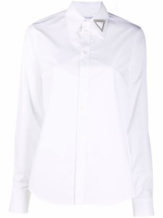 Bottega Veneta embellished collar cotton shirt
