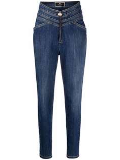 Elisabetta Franchi high-waisted tapered jeans