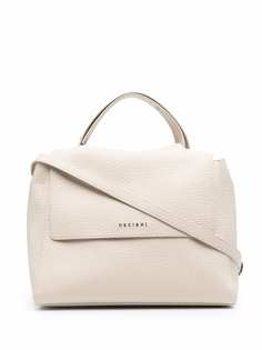 Orciani pebbled leather tote bag