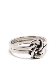 Saint Laurent knot-detail ring