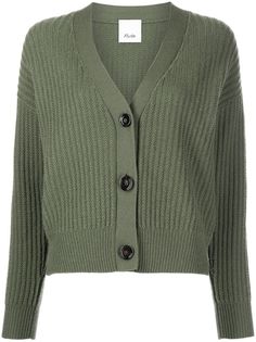 Allude кашемировый кардиган в рубчик
