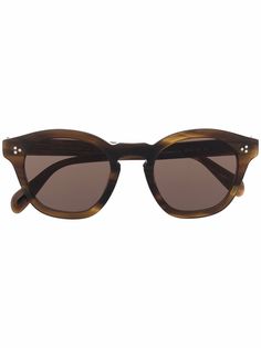 Oliver Peoples солнцезащитные очки в квадратной оправе