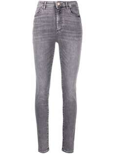 Armani Exchange узкие джинсы с эффектом потертости