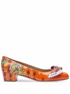 Salvatore Ferragamo туфли Vara 30 с принтом