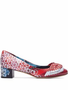 Salvatore Ferragamo туфли Vara 30 с принтом
