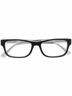 Emporio Armani очки в квадратной оправе с логотипом
