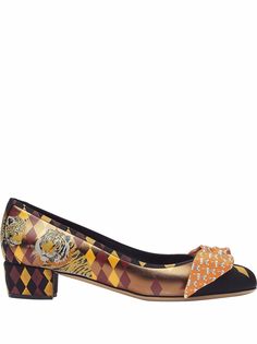 Salvatore Ferragamo туфли Vara 30 с принтом