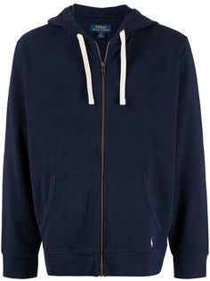 Polo Ralph Lauren худи на молнии с вышивкой Polo Pony