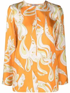 Emilio Pucci рубашка с принтом Farfalle