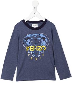 Kenzo Kids толстовка с круглым вырезом и логотипом