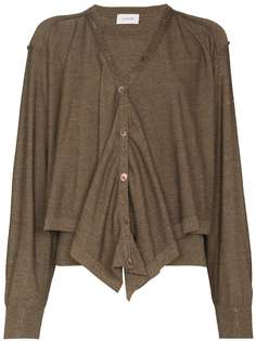Lemaire draped V-neck cardigan