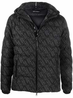 Emporio Armani пуховик с капюшоном