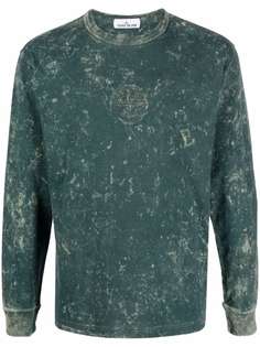 Stone Island толстовка с эффектом разбрызганной краски