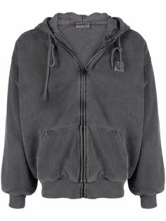 Carhartt WIP худи на молнии с нашивкой-логотипом