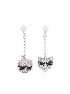 Karl Lagerfeld серьги Ikonik Karl Choupette