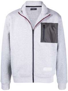 Fay contrast-pocket sweatshirt