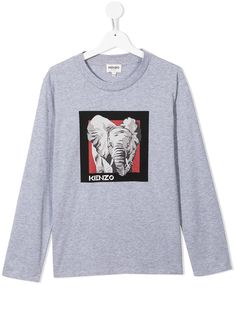 Kenzo Kids футболка с принтом