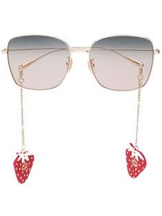 Gucci Eyewear солнцезащитные очки в квадратной оправе