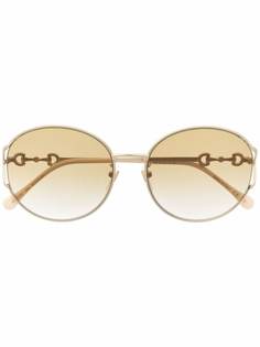 Gucci Eyewear солнцезащитные очки в круглой оправе