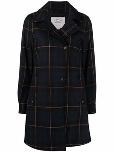 Woolrich однобортное пальто в клетку