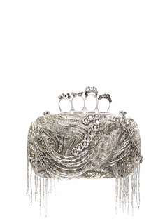 Alexander McQueen декорированный клатч Four-Ring