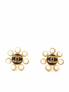 Chanel Pre-Owned серьги 1995-го года с логотипом CC